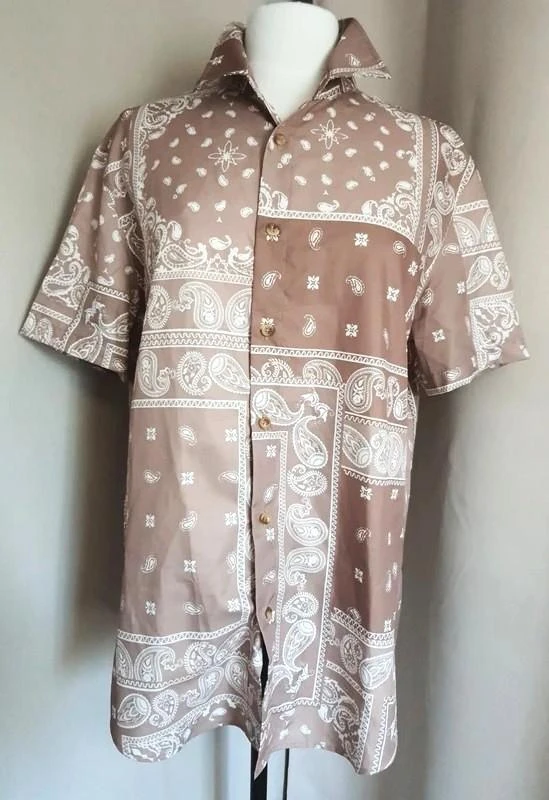 Chemise manches courtes imprimé bandana femme 40 - L